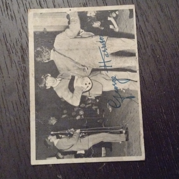 The Beatles Cards & George Harrison Autograph Card - Picture 7 of 8